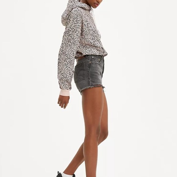 Levi's - 501 Original Shorts, Charcoal - Picture 3 of 16